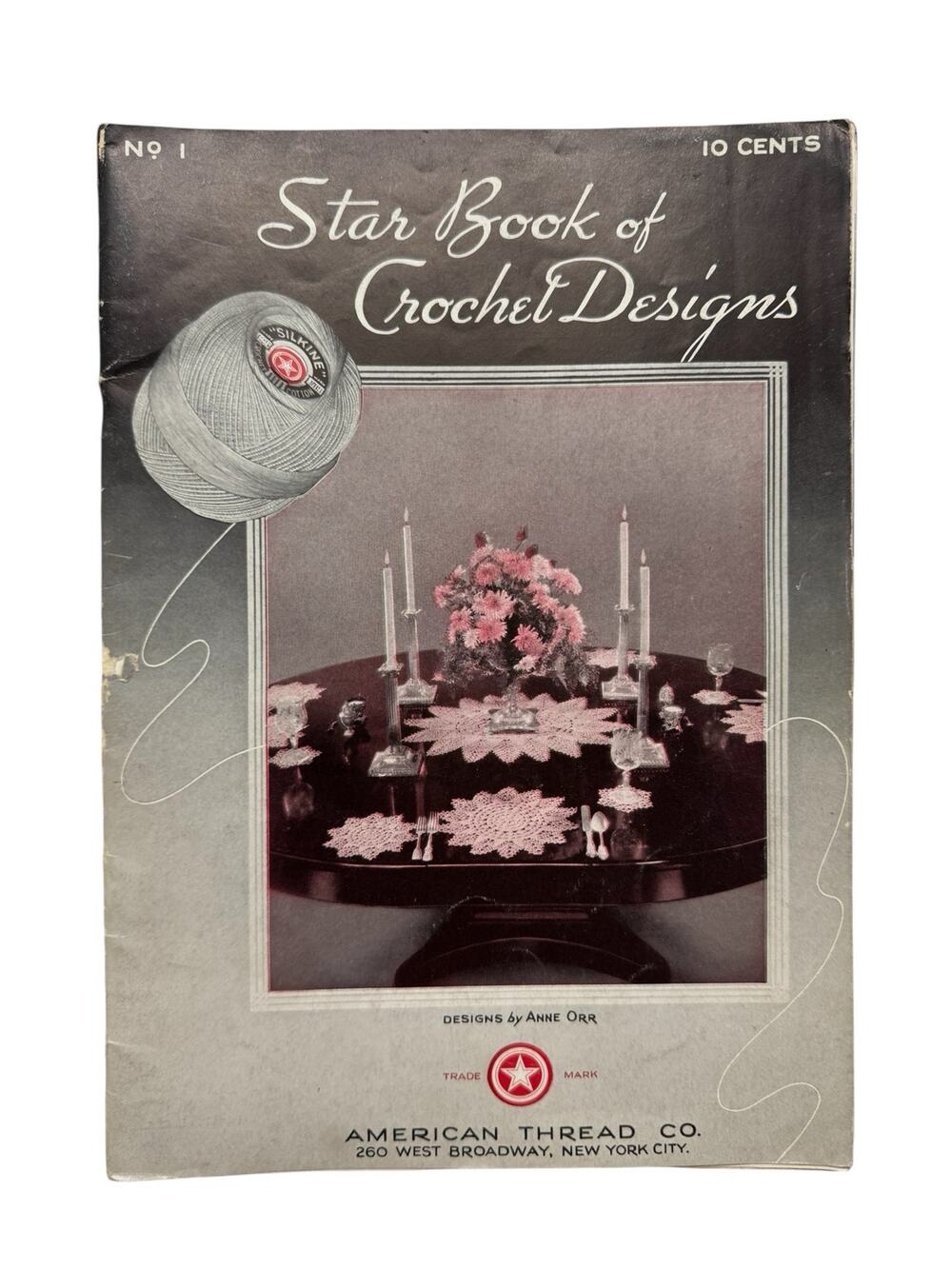 Vintage 1935 Star Book of Crochet Designs Pattern Pamphlet 20 Instructions